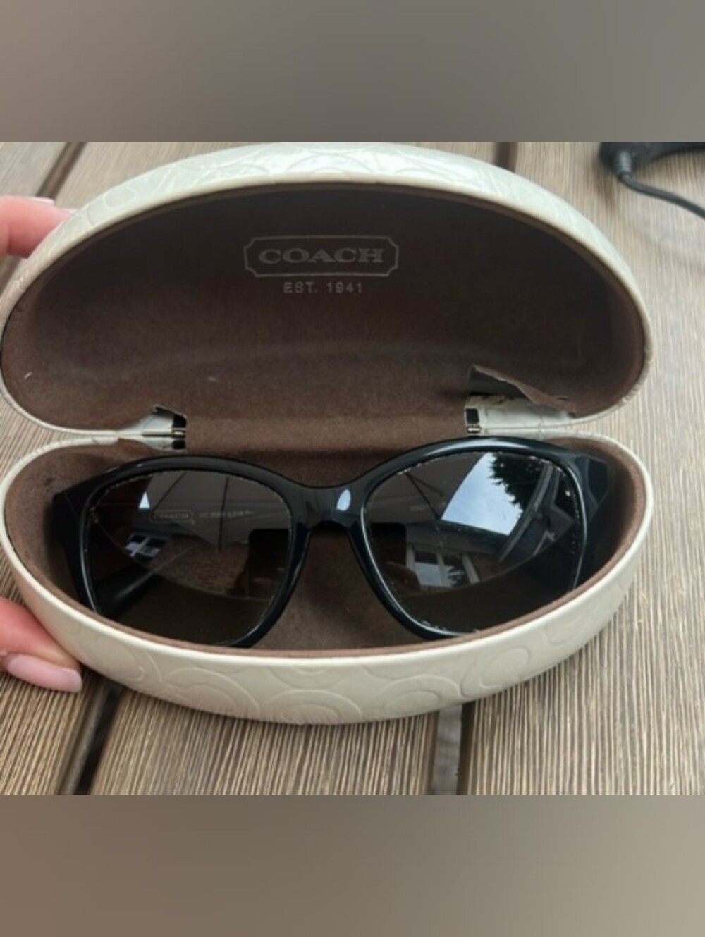 Coach Topenga-L916-Sunglasses with Signature Logo ClamShell Case